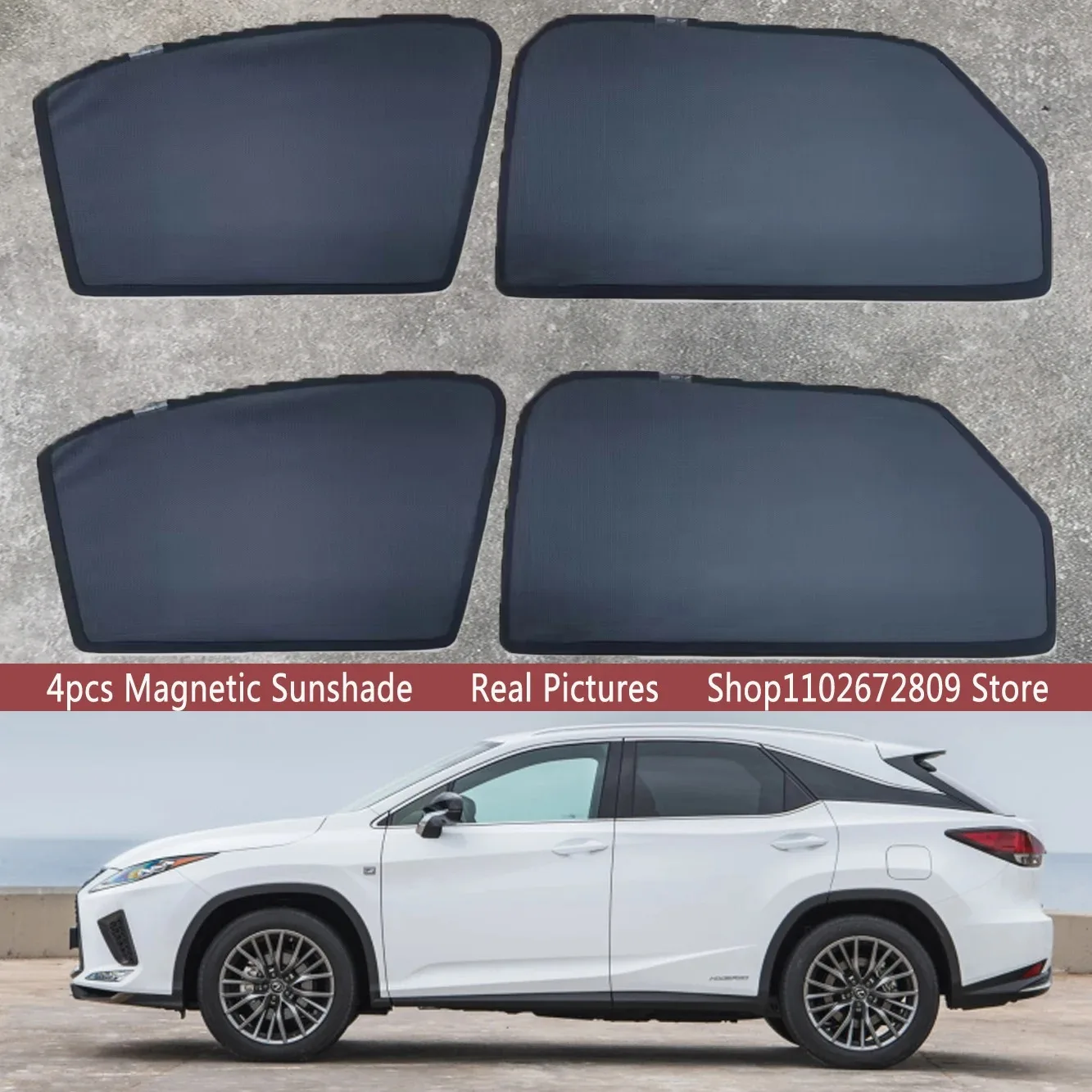 

Magnetic Car Sunshade Shield Windshield Frame Curtain Sun Shades For LEXUS RX AZ10 RX200T RX350 RX450H 2016 - 2022 Accessories