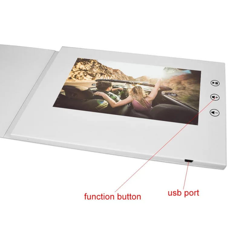 custom.Custom A5 inch Digital LCD Screen Video Booklet Brochure Card for Advertisement Business