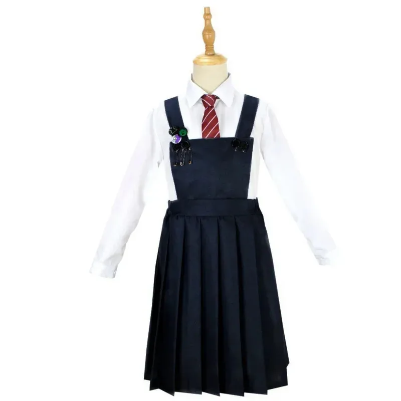 Movie Matilda Cosplay Costume Girls School Uniform Coat Skirt Roald Dahl's Matilda the Musical Halloween Cosplay Outfit for Kids