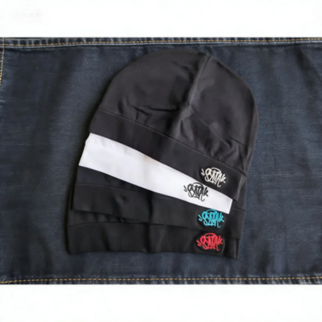Gorro de punto con letras bordadas, gorro deportivo de una sola capa para otoño e invierno, gorro deportivo, moderno y casual