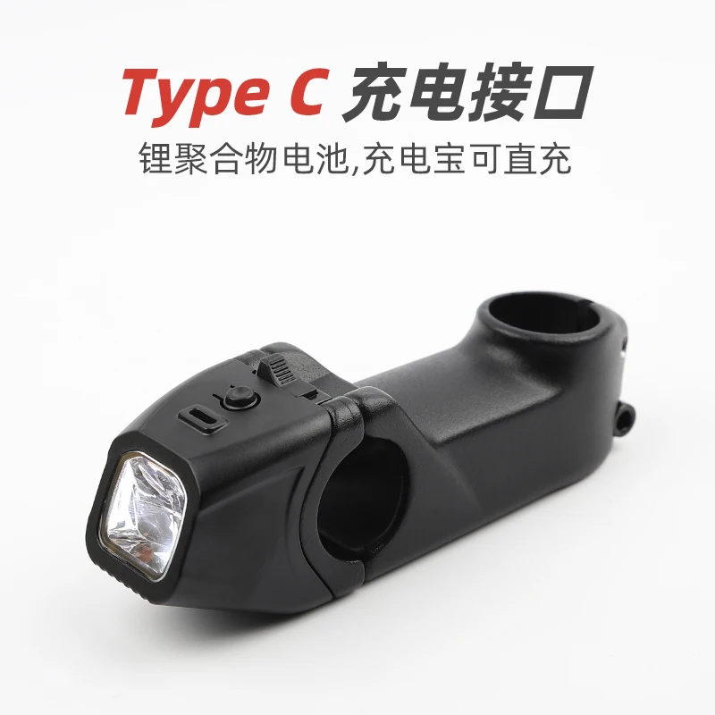 MTB Road Bike Stems Road Bicycle Handlebar 28.6 31.8mm MTB Bike Stem with Lights