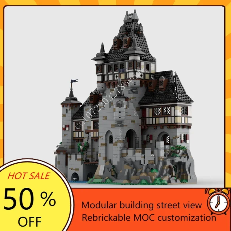 3996PCS MOC Medieval Castle Custom Puzzle Model Brickburg Castle Technical  DIY Assembly Set Toy For Birthday Adult Holiday Gift