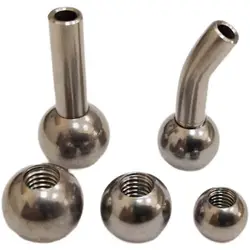 2pcs 304 Stainless Steel Thread Hole Ball For CNC Later Machine