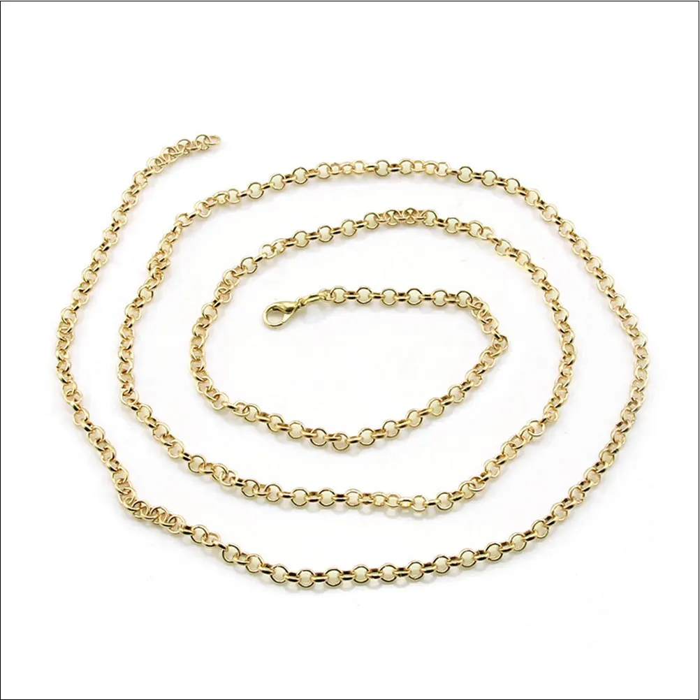 

5Pcs Vintage Fashion Necklace Bronze Pocket Watch Chain Durable Heavy Duty Closure Key Chain Decoration Practical Accessories