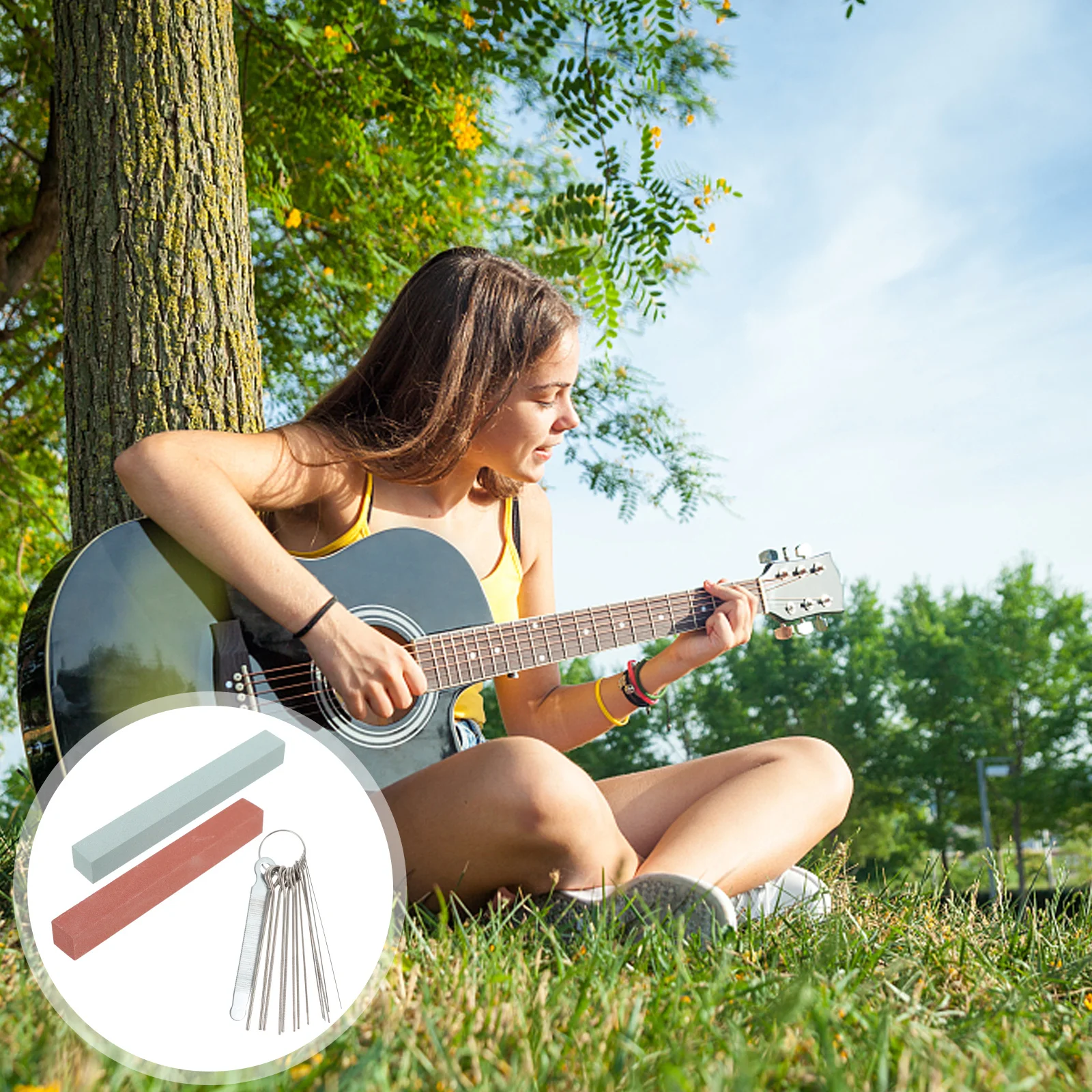 

Guitar Accessories Fret File Repairing Tools Polishing Stone Maintenance Nut Saddle