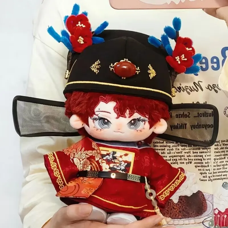 فستان دمية قطن 20 سم، فستان دمية "المدرس الأعلى" على الطراز الصيني، مجموعة استبدال الدمية على الطراز الصيني، مجموعة رائعة، بدون سمات