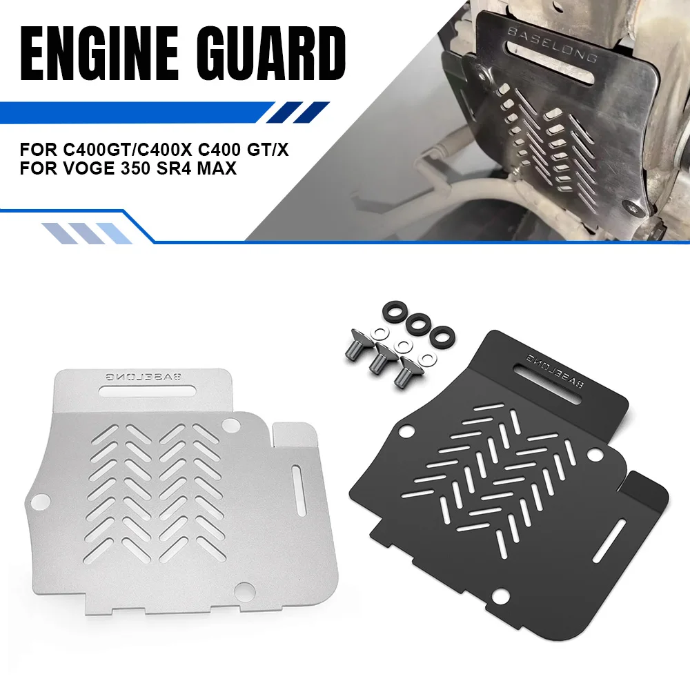 

Motorcycle Engine Cover Skid Plate Bash Frame Belly Pan Sump Guard Protector For BMW C400GT/C400X C400 GT/X For Voge 350 SR4 MAX