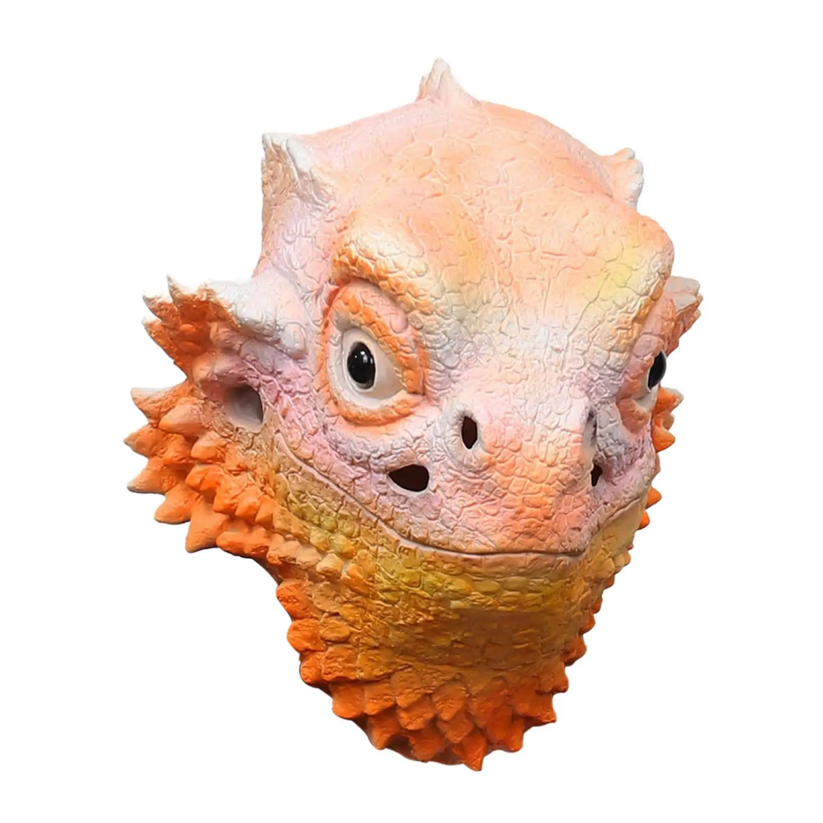 Lizard Mask Latex Headwear Lizard Cosplay Halloween Masquerades Mask for image 4