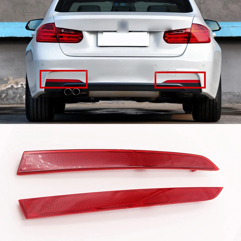 Rear Bumper Bar Reflectors Light For BMW 3-Series F30 F31 M Sport 12-17 OEM:63147847165 63147847166 BM1184103