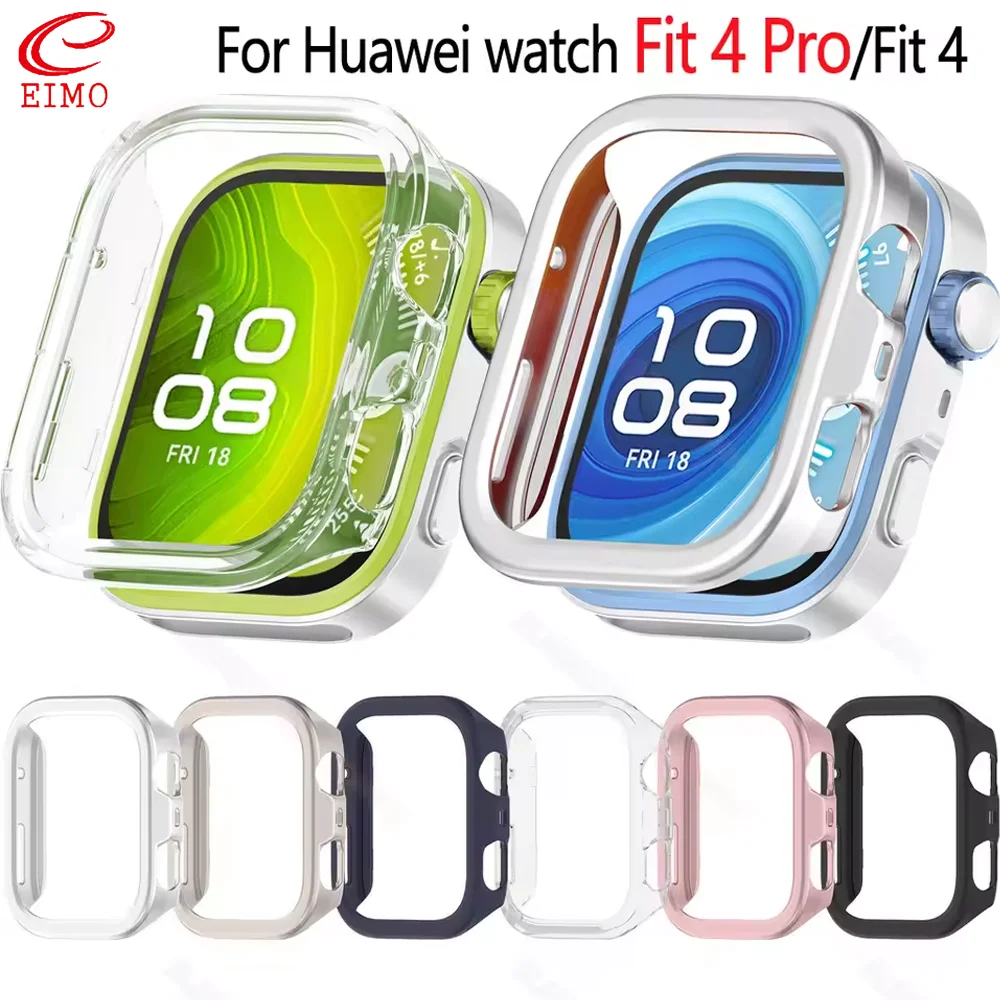 Hollow Half-pack PC Case for Huawei Watch Fit 4 Pro / 4 Cover Empty Hard Bumper Protective Frame for Huawei Fit 4 Accessories