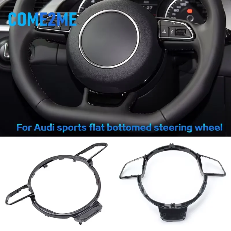

For Audi A4 B8 A3 8Y Steering Wheel Cover Trim Abs Sticker Car Interior Accessories