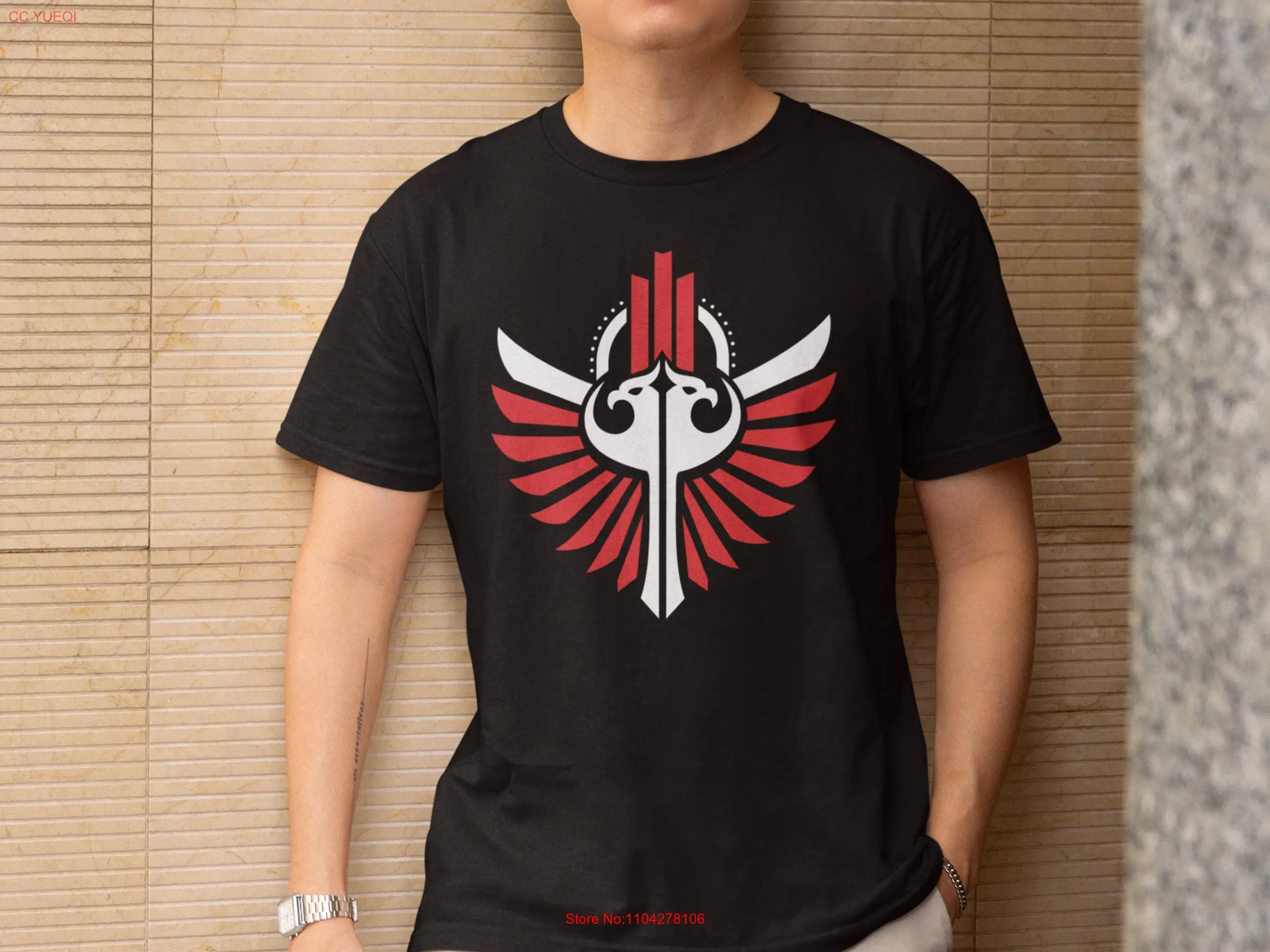 RR Winged Sword Emblem T Shirt Iconic Bold Design Symbolic  long or short sleeves