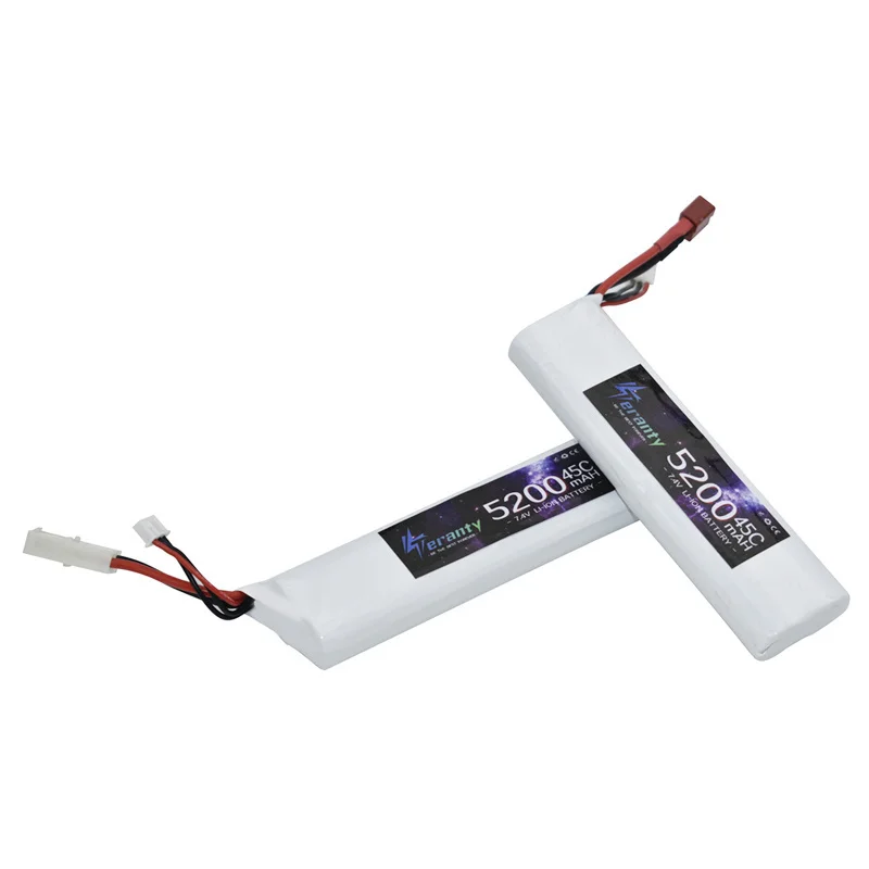 7.4V 5200mAh 45C Lipo Battery For RC Toys Tanks Cars Parts With T / Tamiya Connectors 2s 18650 Battery Upgrade 7.2V With Charger