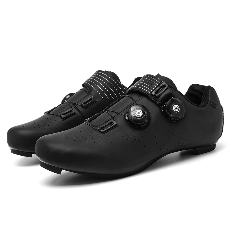 Men Women Self-Locking Cycling Sneaker mtb Pedal Bicycle Shoes Mountain Road Cycling Shoes Lace-up Cycle Trainers Racing Shoes