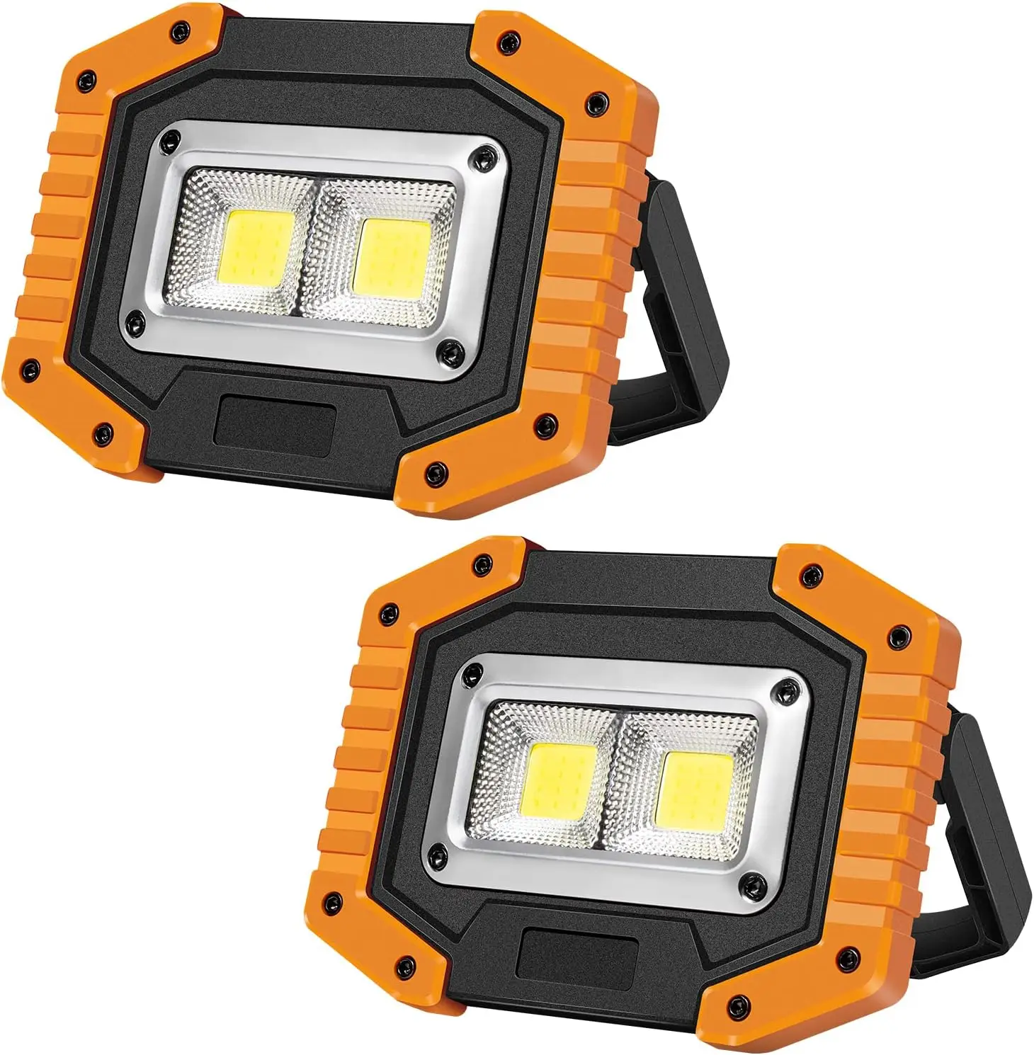 30W 1500LM LED Work Light, Rechargeable Portable Waterproof LED Flood Lights for Outdoor Camping Hiking Emergency Car