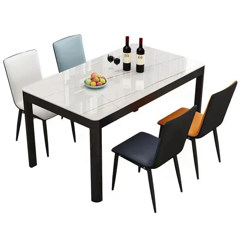 #i Cheap Classic 4 Seater Yi Modern Fiber Glass Top Dining Table Set/Dining Table and Chair