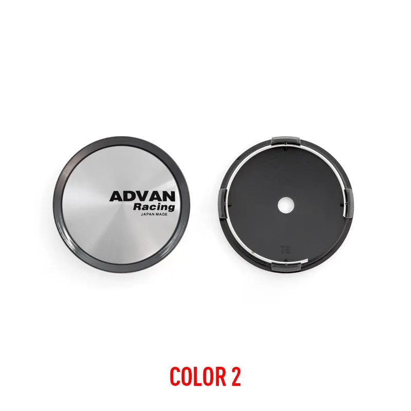 4 قطعة/الوحدة 75 مللي متر سيارة عجلة مركز محور قبعات ل ADVAN سباق عجلة شعار شعار اكسسوارات السيارات التصميم