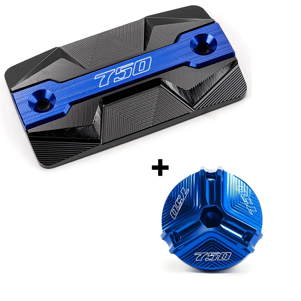 Fit For Suzuki GSX-S750 GSXS750 GSX-S 750 Motorcycle Accessories CNC Front Brake Oil Fluid Reservoir Cover Engine Oil Filler Cap