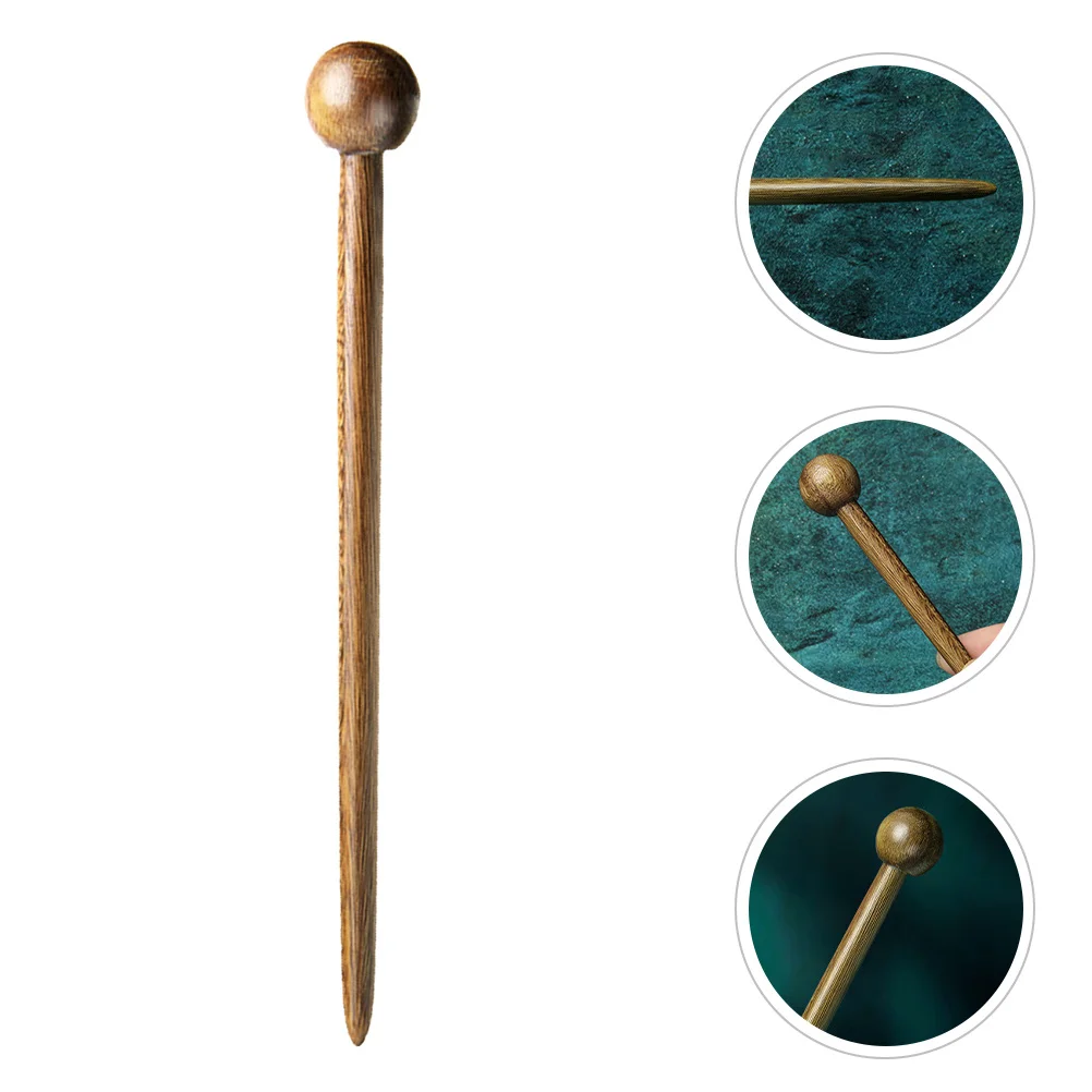 

Wooden Hair Stick Set of 2 Chinese Hairpin for Long Hair Bun Updo Secure Hold Daily Wear Travel Party Women Gift Accessory