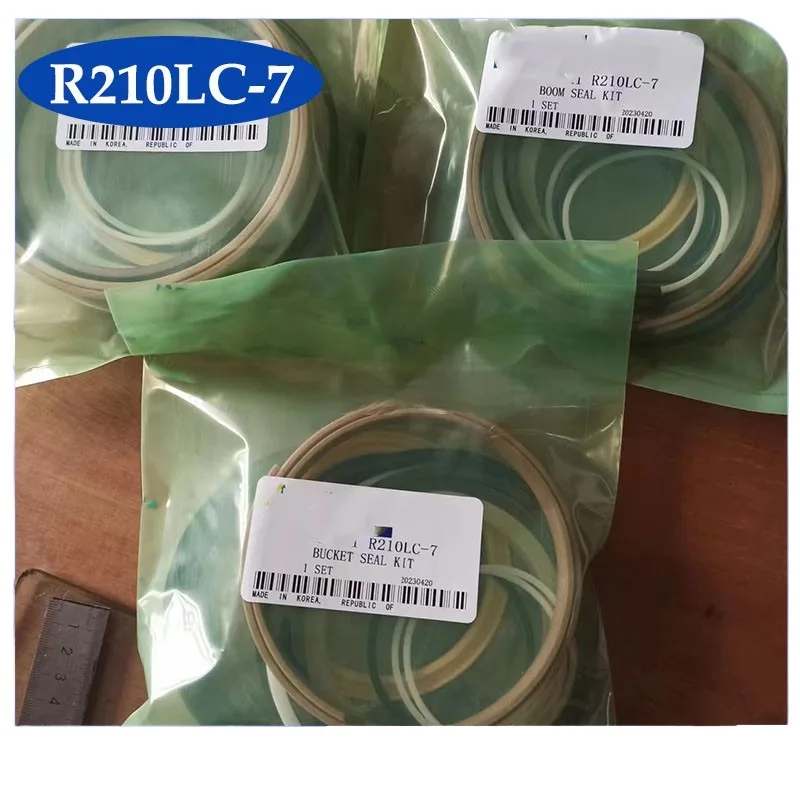 

For Hyundai R210LC-7 R210-7 Boom Arm Bucket Cylinder Repair Seal Kit 31Y1-15885 31Y1-15230 31Y-15700 Oil seal Excavator