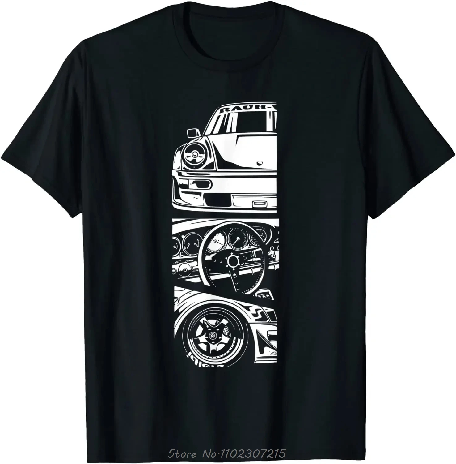 

Men's Clothing JDM Japanese Automotive Race Oversized T-shirt Tuning Car Fitness T Shirt O-Neck Casual Cotton Tshirt