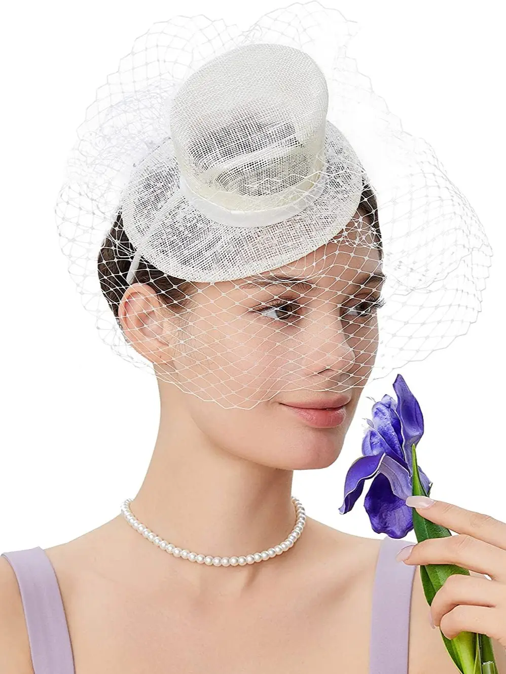 Bridal Makeup Prom akcesoria do włosów cylinder Fascinators pałąk spotkanie przy herbacie Derby Fascinator kapelusz welon Kentucky kapelusz na koktajl