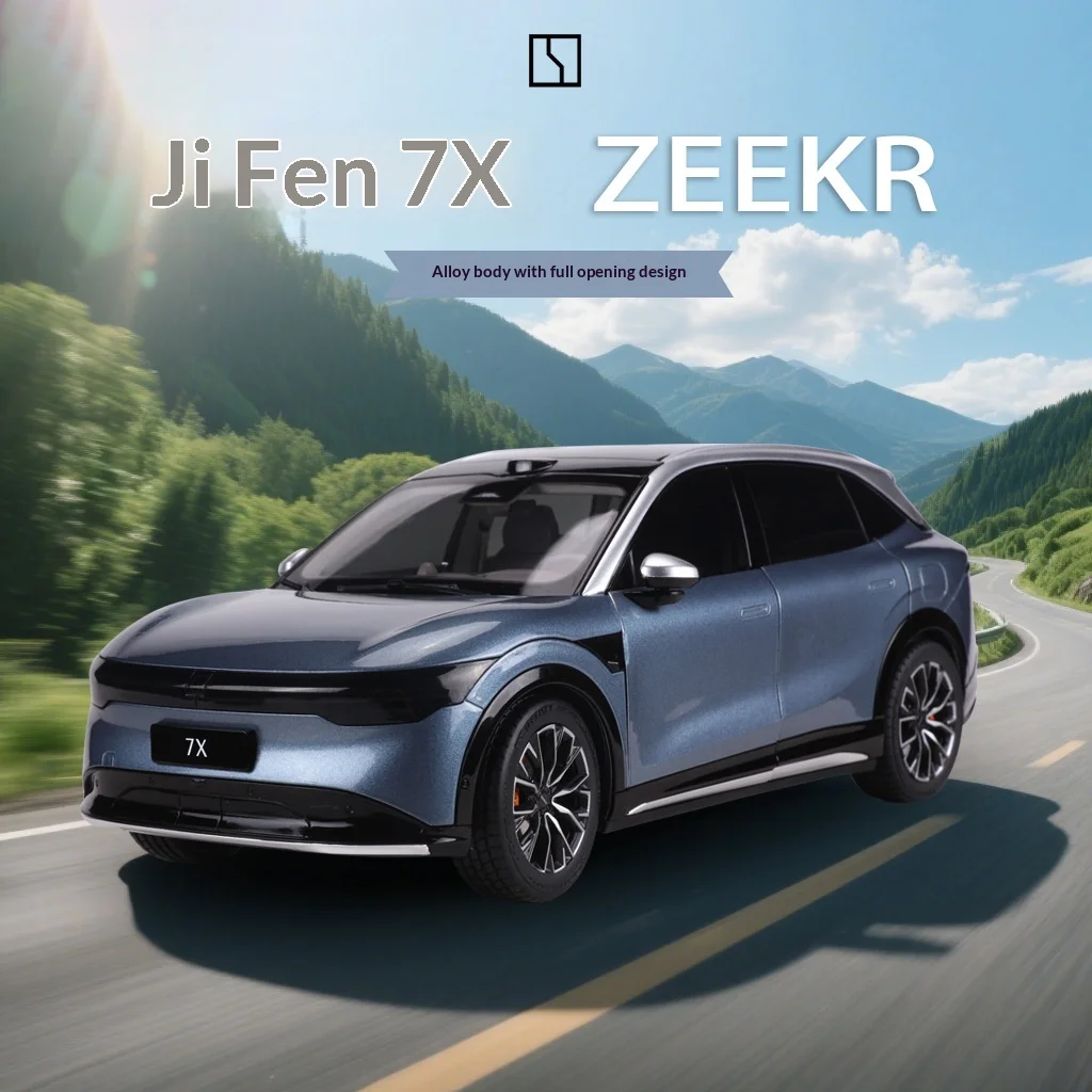 

Официально лицензированная модель автомобиля Bburago ZEEKR 7X в масштабе 1:18, литая из сплава, электромобиль, полностью открывающийся дизайн, коллекционный декор