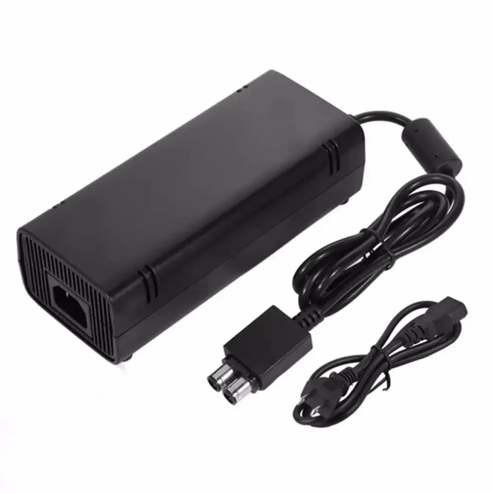 Adapterwand für XBOX 360 Slim Konsole, AC-Adapter, Netzteil mit Kabel, US-EU-UK-Stecker