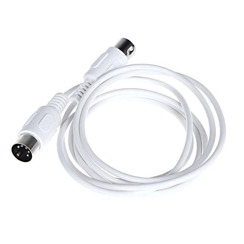 MIDI Extension Cable to Male 5 Pin 1.5/4.95FT High Quality 5 Pin Male to 5 Pin Male MIDI Extension Cable