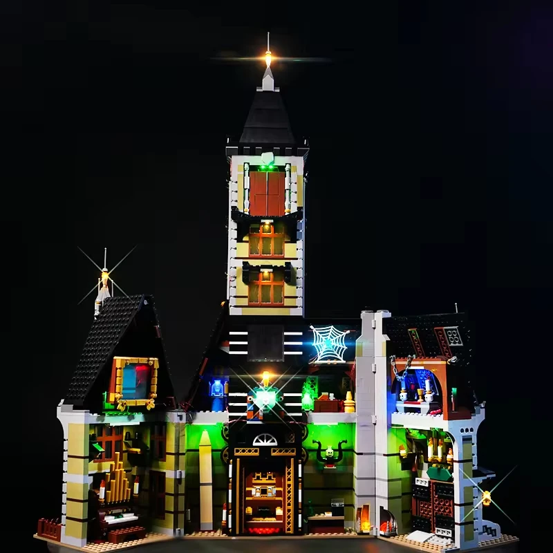 RC DIY LED-Licht-Kit für Lego 10273 Spukhaus Baustein-Set (nur LED-Licht, ohne Blöcke Modell)