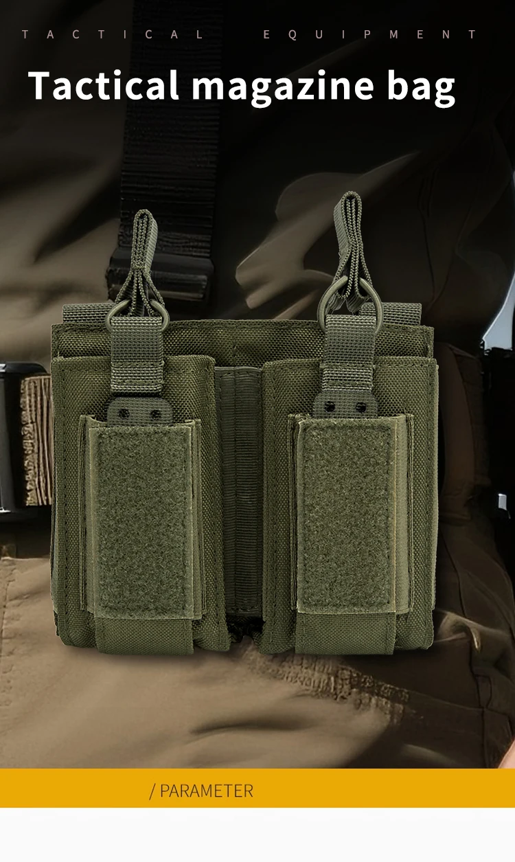 M4 M14 M16 AK AR Magazine Pouch Tactical Molle Triple Magazine Pouch Double-Layer Mag Pouches Universal Cartridge Holder view 6