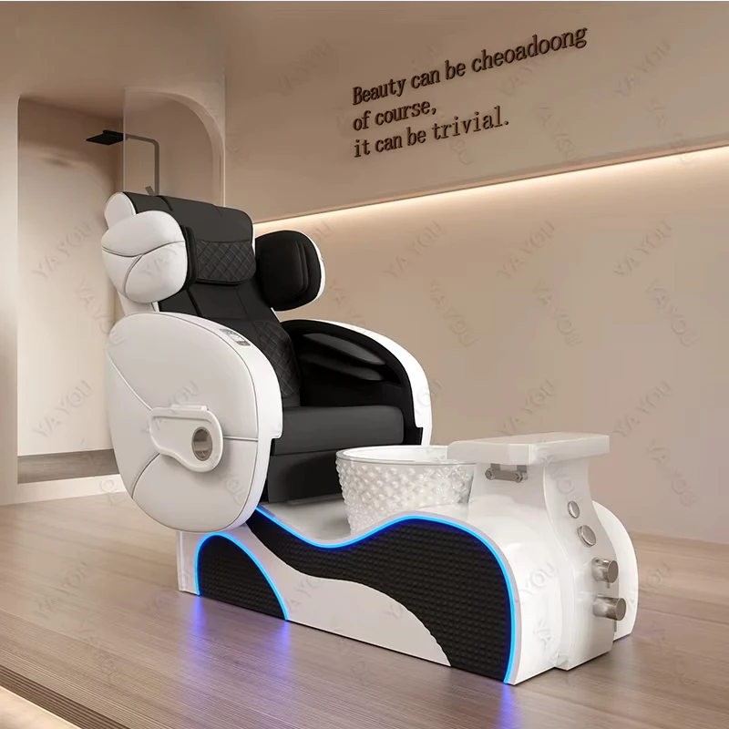 

Electric massage pedicure chair equipped with colorful light surf for Nail shop