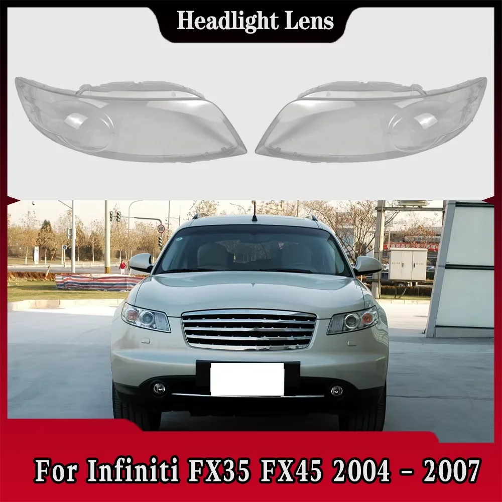 

Car Accessories Headlight Cover Lens Transparent Lampshdade Headlamp Lamp Shell Glass For Infiniti FX35 FX45 2004 2005 2006 2007