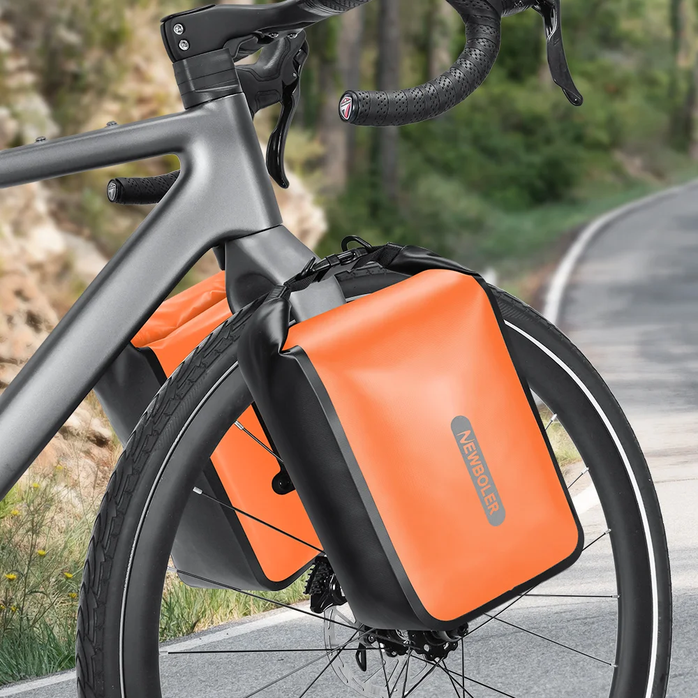 NEWBOLER Fahrradtasche, 10 l, großes Fassungsvermögen, wasserdicht, elektrische Jagdfahrradtasche, Fahrrad-Gabeltasche mit Schnellverschluss, Fahrrad-Rücksitztasche – Detail 12