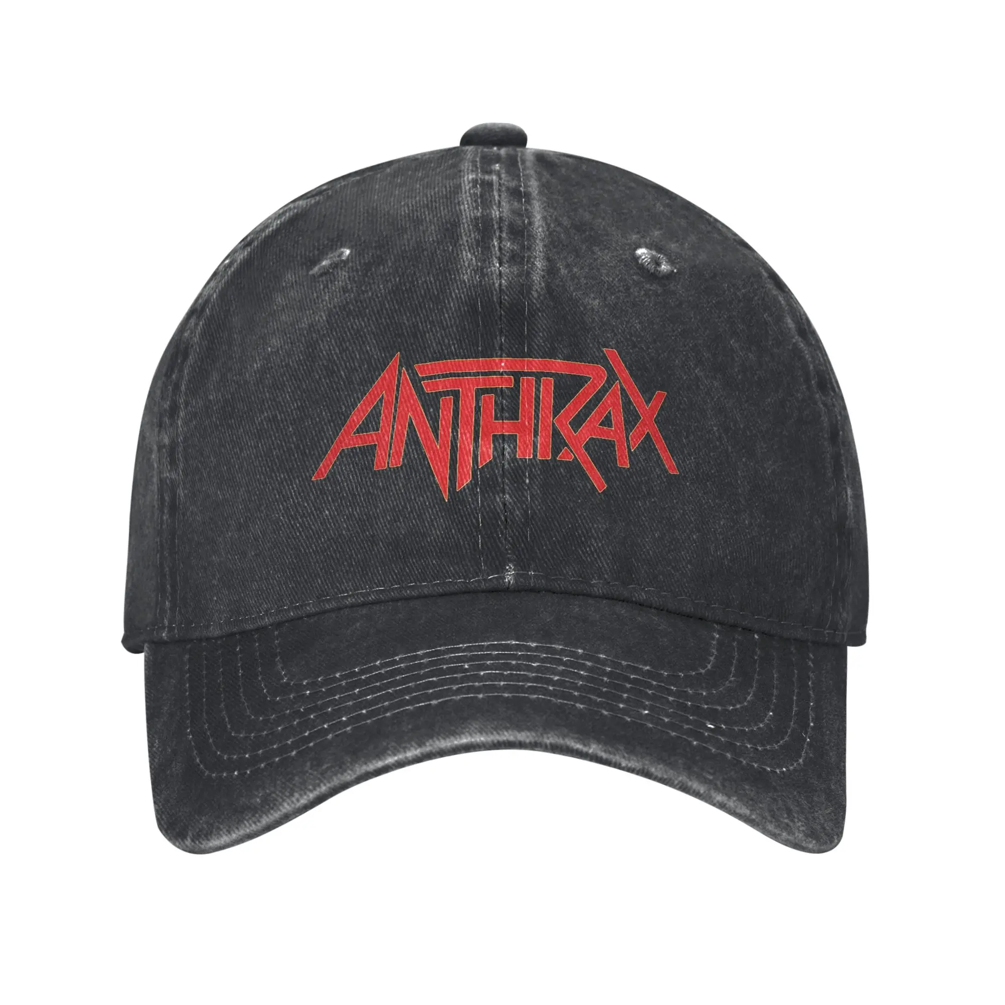 Anthrax Music Band Logo Denim Cap Casual Baseball Caps Adjustable Hat Summer Unisex Baseball Hats