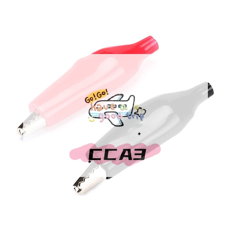 10Pcs 28mm Alligator Clips With Shell Alligator Clips Small Battery Power Clips Test Clips Small Metal Clamp