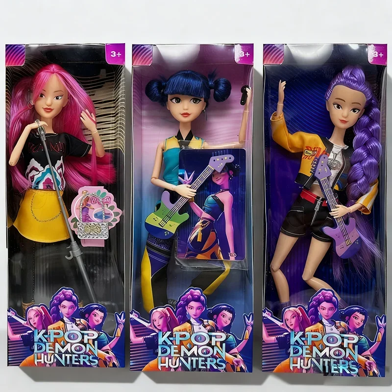 @ Hit product Anime KPop Demon Hunters Doll Vinyl Toy Rumi Mira zoi Character vinyl mask figurine Birthday Gift Fan Club Gifts