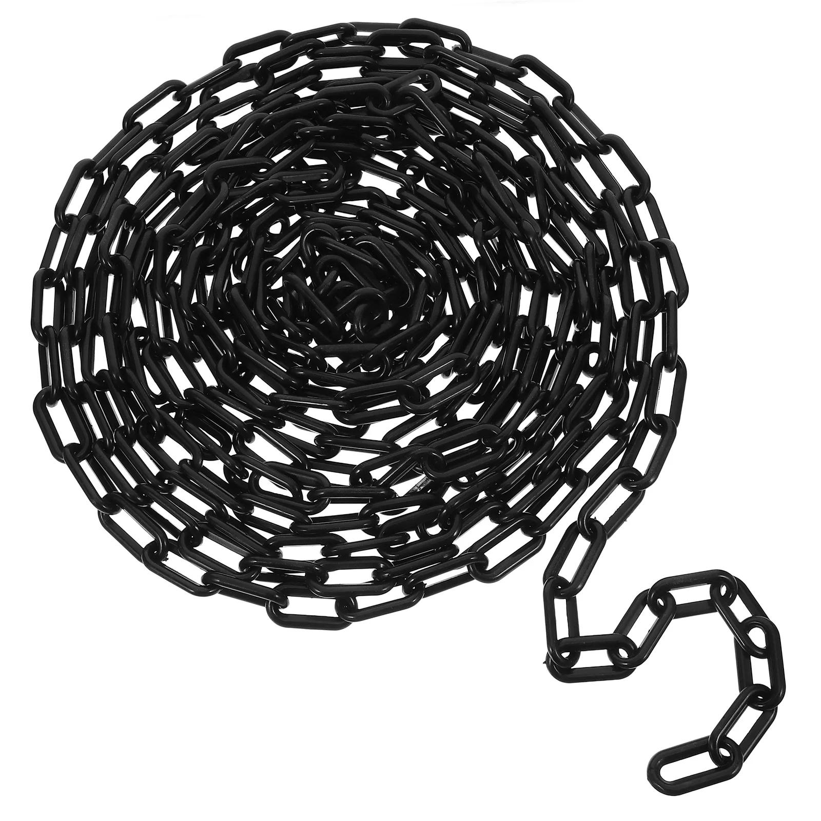 Cadena de seguridad de plástico ajustable para Control de multitudes, 10M, para barricada de tráfico, barrera de estacionamiento, cadena de seguridad de advertencia