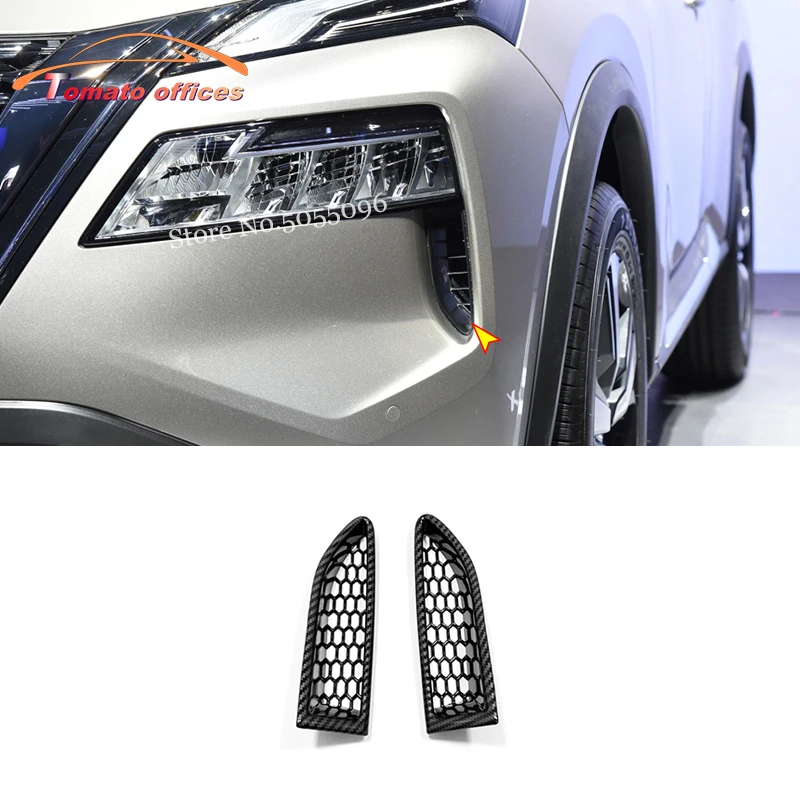 

ABS Carbon Fiber For Nissan Rogue X-Trail T33 2021 2022 Exterior Headlight Anti-fog Kit Air Intake Trim Accessories Styling