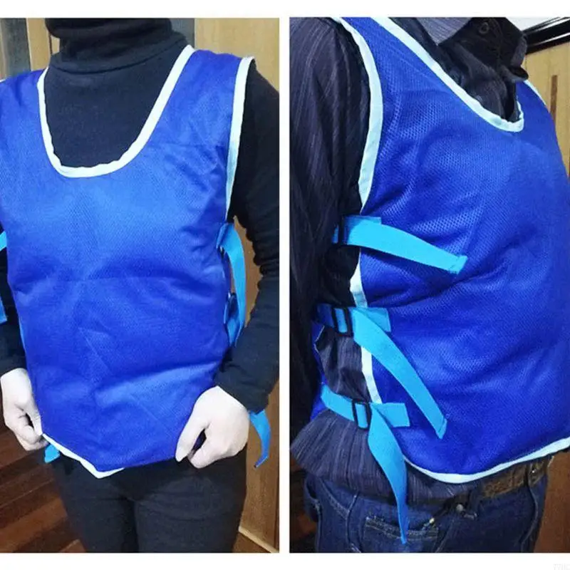 

77HC Convenient Heat Resistant Apron Summer Cooling Vest ICY Cooling Vest with Ice Packs for Cooking Working in the Heat