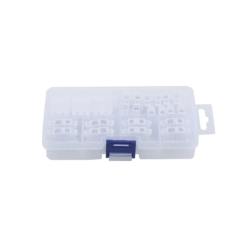 20PCS boxed CH-2 quick connect terminal self-locking press type docking connector LED tube light fixture wire connector