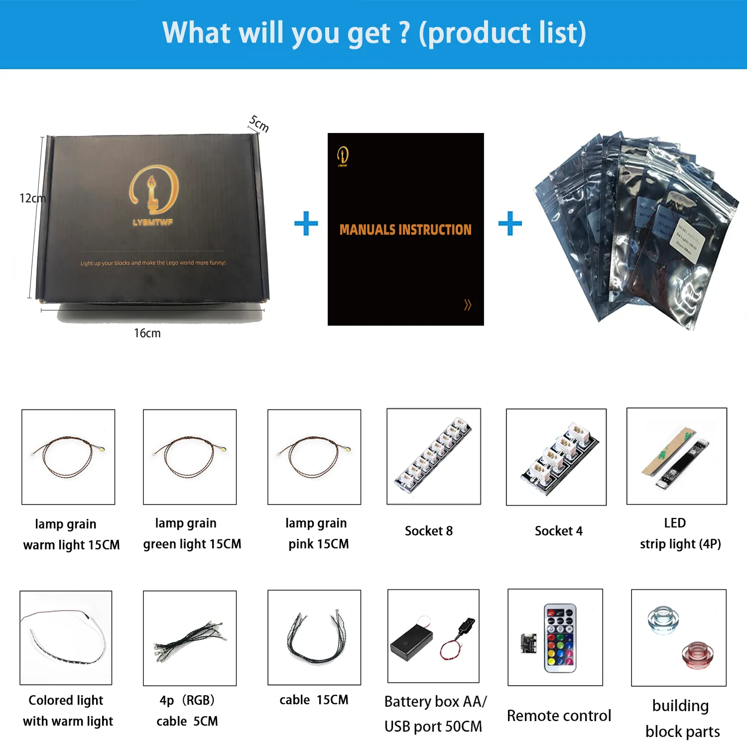 LYBMTWF LED-verlichtingsset voor 10281, compatibel met Creator Expert Bonsai Tree-model (niet inbegrepen bouwstenenset)