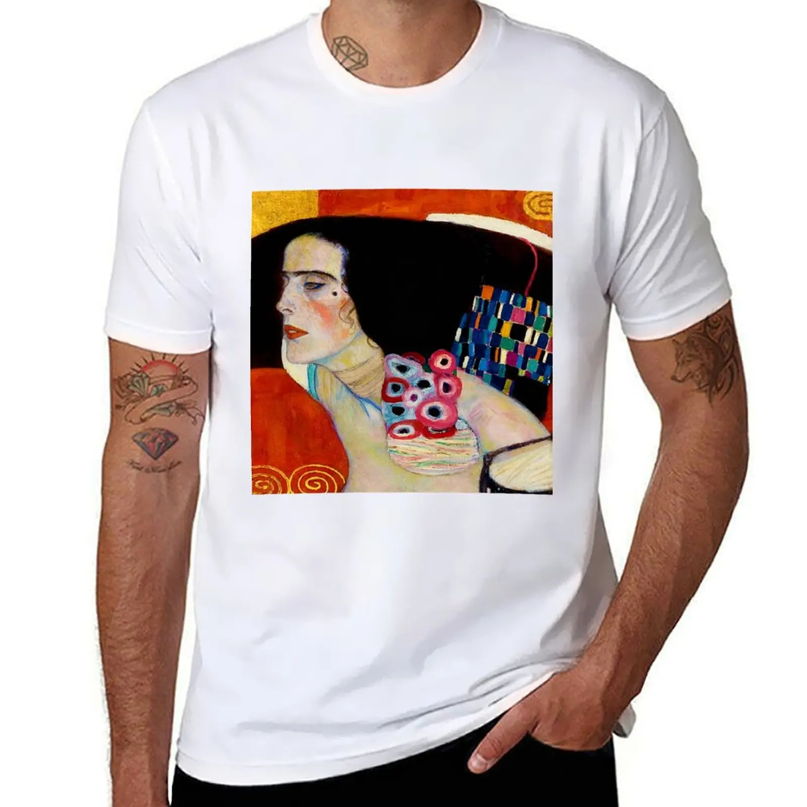 

Judith detail t Klimt shirts high cotton designer shirts Gustav t T-Shirt II quality