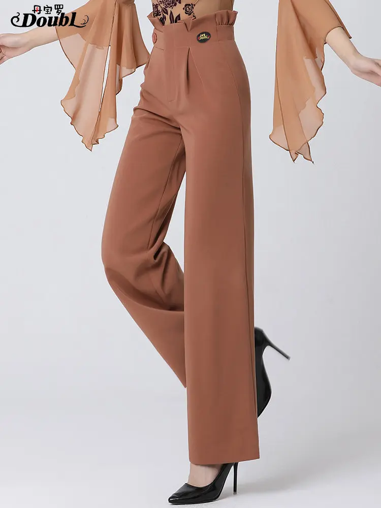 

2026 Woman New Modern Dance Pants Latin Dance Square Dance Costume Pants Adult Ladies Ballroom Dance Clothes