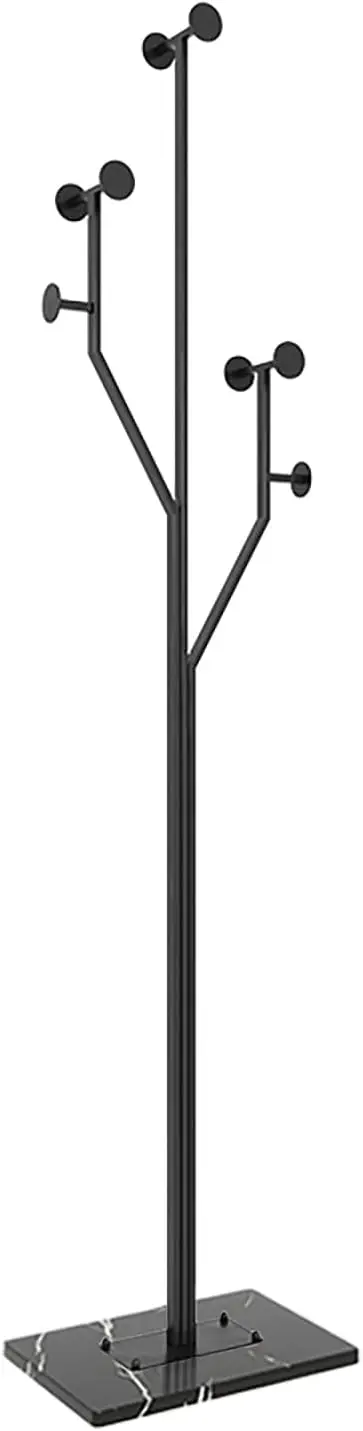 Freestanding Coat Rack Tree-Shaped Metal Coat Tree With Heavy Duty Marble Base Corner Clothing Rack For Bedroom Entryway