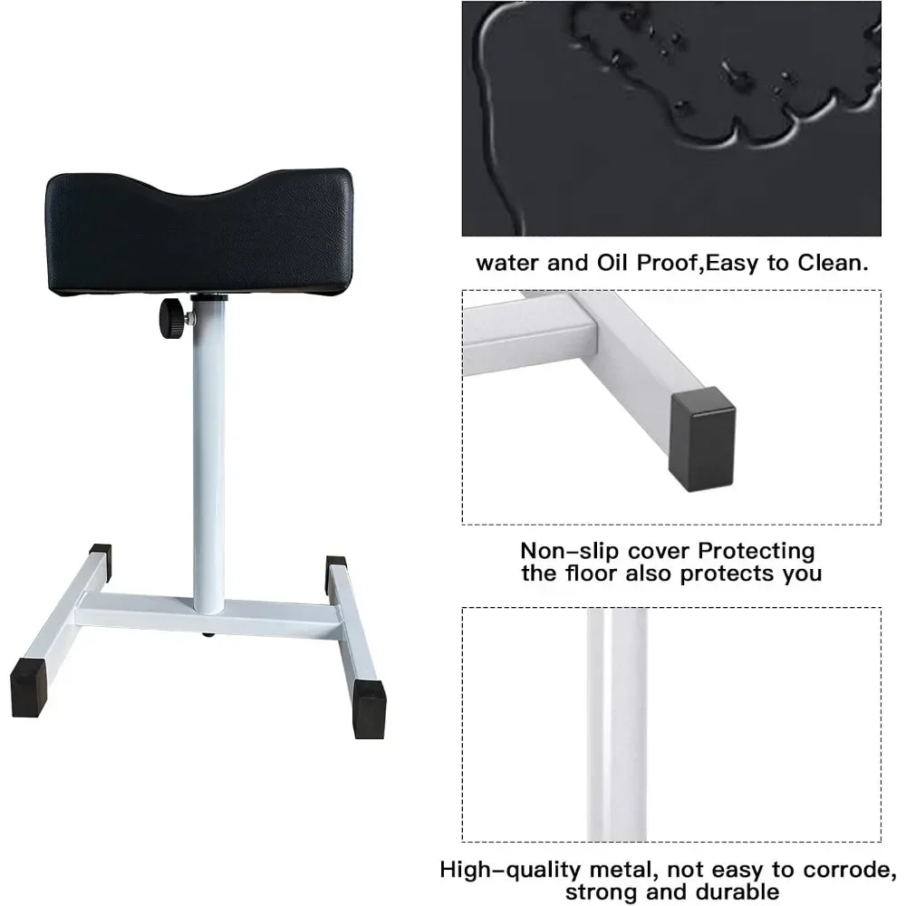 Pedicure Chairs，Adjustable Nail Height Technician Anti slip Stand Stool Nail Equipment Salon Spa CenterPedicure Chairs