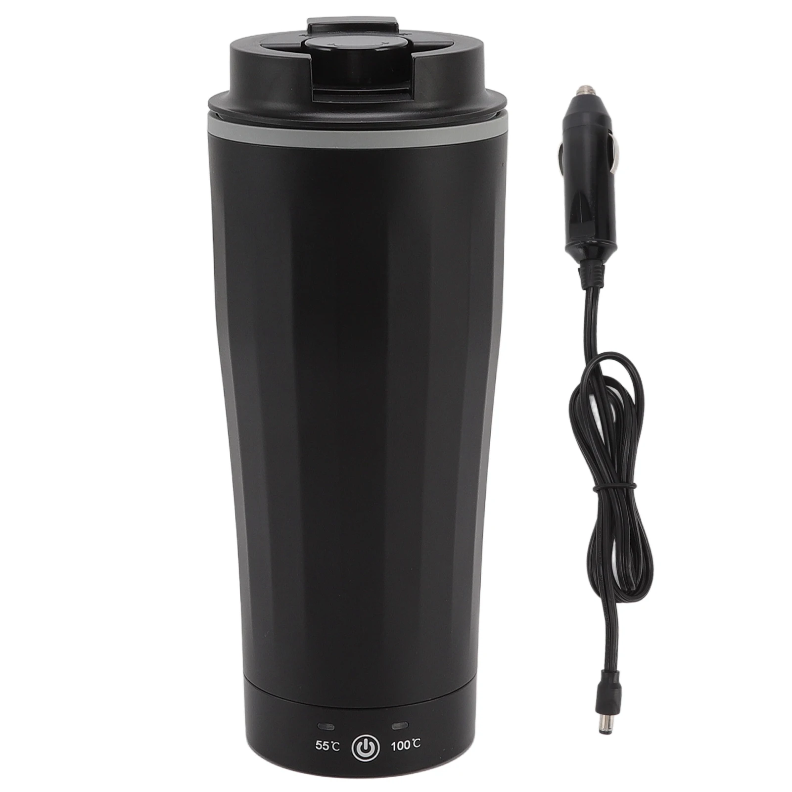 كوب سيارة ذكي للتدفئة، إيقاف تشغيل تلقائي، تسخين سريع، كوب سفر ساخن للسيارة 450 مللي مع ولاعة سجائر للشاحنة للسفر