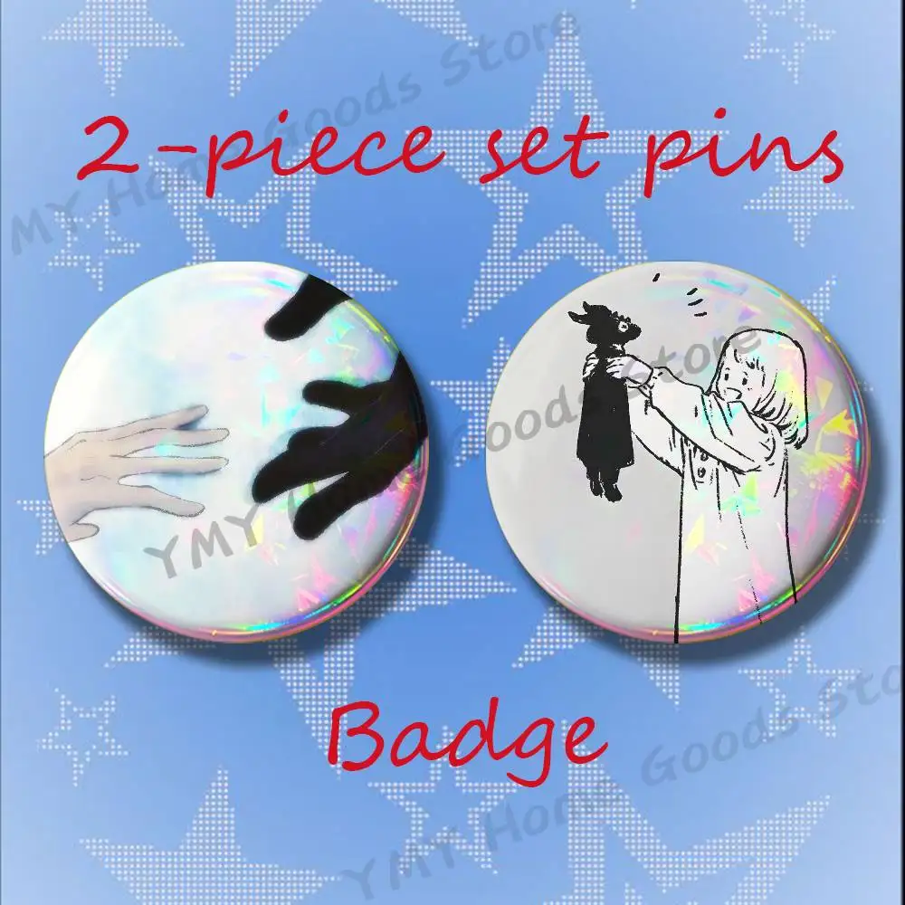 Shiva Siuil A Run Anime Brooches for Backpack Accessories 25 32 44 58 75mm Round 2-piece set Free Mix
