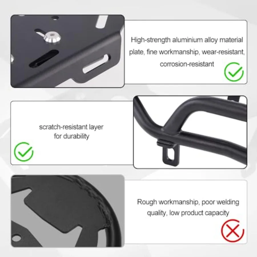 Rear Rack Compatible with Scrambler 1200 X 20242025 Scrambler 1200 XC 20192023 Scrambler 1200 XE Luggage Rack Motorcycle Rear C