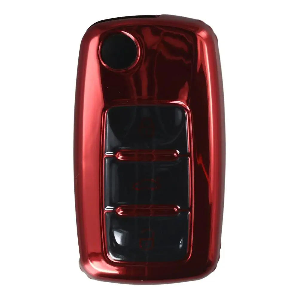 TPU Car Key Case Cover Waterproof Shatter-resistant Remote Key Cover for VW/Polo/ Tiguan /Jetta/Lavida/Sagitar